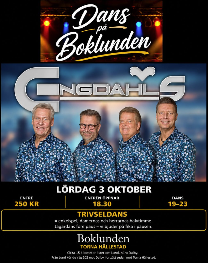 Trivseldans Boklunden 3 oktober