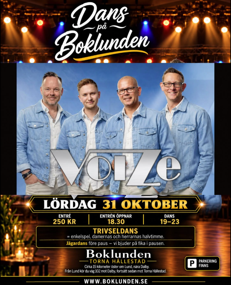 Dans på Boklunden 31 oktober till Voize!