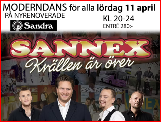 Sannex på Sandra 11 april