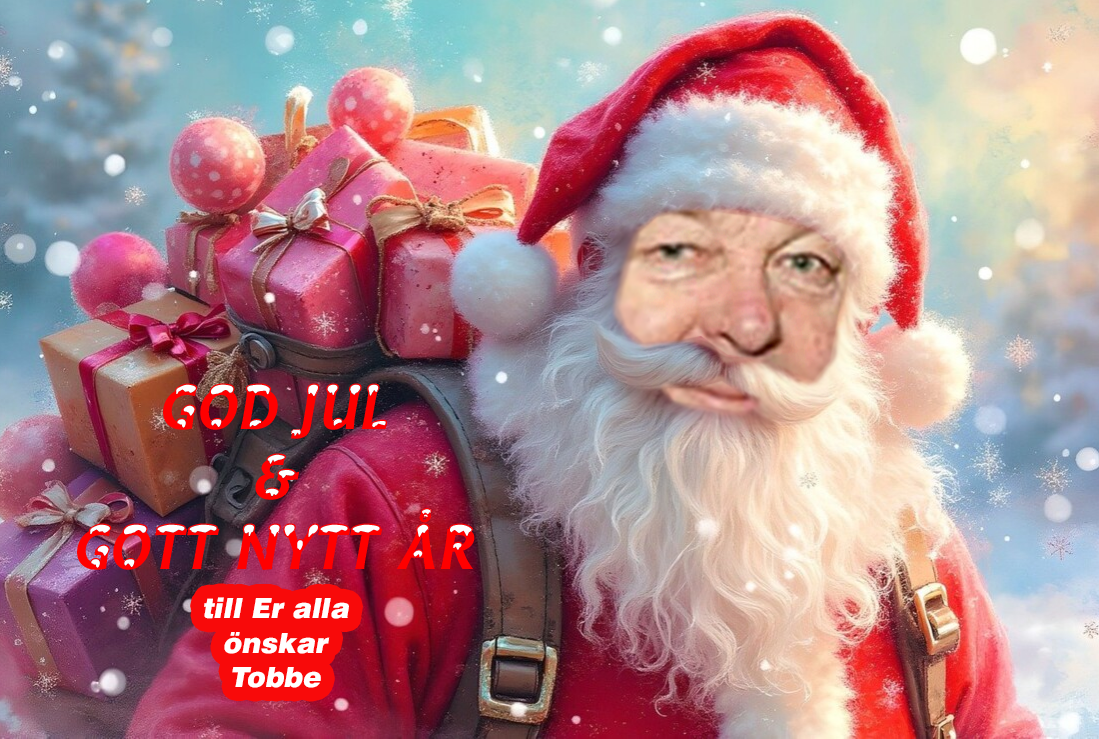 God jul & Gott nytt år önskar Tobbe